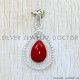 Coral 925 Sterling Silver Pendant (SJWP-1236)