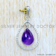 Amethyst 925 Sterling Silver Pendant (SJWP-1237)