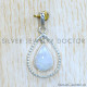 Rainbow Moonstone 925 Sterling Silver Pendant (SJWP-1239)