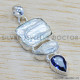 Sapphire 925 Sterling Silver Pendant (SJWP-124) Sapphire 925 Sterling Silver Pendant (SJWP-124)