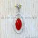 Carnelian 925 Sterling Silver Pendant (SJWP-1246)