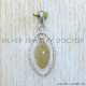 Golden Rutile 925 Sterling Silver Pendant (SJWP-1247)