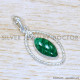 Malachite 925 Sterling Silver Pendant (SJWP-1252)