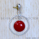 Coral 925 Sterling Silver Pendant (SJWP-1255)