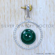 Malachite 925 Sterling Silver Pendant (SJWP-1256)