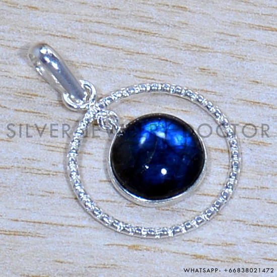 Labradorite 925 Sterling Silver Pendant (SJWP-1257)