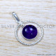 Amethyst 925 Sterling Silver Pendant (SJWP-1263)