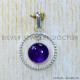 Amethyst 925 Sterling Silver Pendant (SJWP-1263)