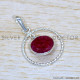 Ruby 925 Sterling Silver Pendant (SJWP-1264)