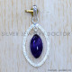 Amethyst 925 Sterling Silver Pendant (SJWP-1265)