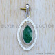 Emerald 925 Sterling Silver Pendant (SJWP-1268)