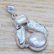 Pearl 925 Sterling Silver Pendant (SJWP-127) Pearl 925 Sterling Silver Pendant (SJWP-127)