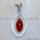 Coral 925 Sterling Silver Pendant (SJWP-1273)