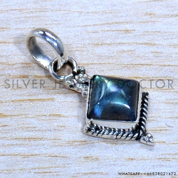 Labradorite 925 Sterling Silver Pendant (SJWP-1275)
