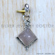 Rose Quartz 925 Sterling Silver Pendant (SJWP-1276)
