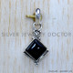 Black Onyx 925 Sterling Silver Pendant (SJWP-1277)