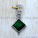 Emerald 925 Sterling Silver Pendant (SJWP-1279)