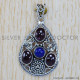 Lapis Lazuli 925 Sterling Silver Pendant (SJWP-128) Lapis Lazuli 925 Sterling Silver Pendant (SJWP-128)