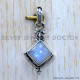Rainbow Moonstone 925 Sterling Silver Pendant (SJWP-1280)