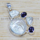 Amethyst 925 Sterling Silver Pendant (SJWP-139) Amethyst 925 Sterling Silver Pendant (SJWP-139)