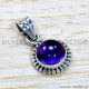 Amethyst 925 Sterling Silver Pendant (SJWP-1478)