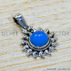 Blue Chalcedony 925 Sterling Silver Pendant (SJWP-1482)