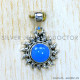 Blue Chalcedony 925 Sterling Silver Pendant (SJWP-1482)