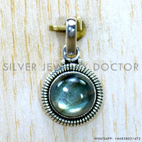 Labradorite 925 Sterling Silver Pendant (SJWP-1484) Labradorite 925 Sterling Silver Pendant (SJWP-1484)