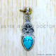 Turquoise 925 Sterling Silver Pendant (SJWP-1486) Turquoise 925 Sterling Silver Pendant (SJWP-1486)