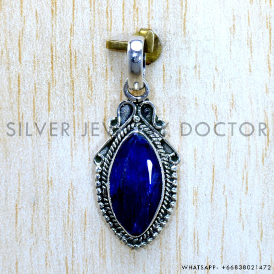 Sapphire 925 Sterling Silver Pendant (SJWP-1492) Sapphire 925 Sterling Silver Pendant (SJWP-1492)