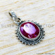 Ruby 925 Sterling Silver Pendant (SJWP-1493) Ruby 925 Sterling Silver Pendant (SJWP-1493)