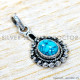 Turquoise 925 Sterling Silver Pendant (SJWP-1500) Turquoise 925 Sterling Silver Pendant (SJWP-1500)