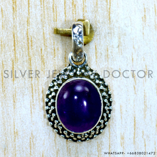 Amethyst 925 Sterling Silver Pendant (SJWP-1501) Amethyst 925 Sterling Silver Pendant (SJWP-1501)