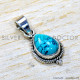 Turquoise 925 Sterling Silver Pendant (SJWP-1502) Turquoise 925 Sterling Silver Pendant (SJWP-1502)