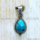 Turquoise 925 Sterling Silver Pendant (SJWP-1502) Turquoise 925 Sterling Silver Pendant (SJWP-1502)