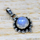 Rainbow Moonstone 925 Sterling Silver Pendant (SJWP-1508) Rainbow Moonstone 925 Sterling Silver Pendant (SJWP-1508)