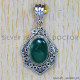 Green Onyx 925 Sterling Silver Pendant (SJWP-151) Green Onyx 925 Sterling Silver Pendant (SJWP-151)
