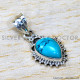 Turquoise 925 Sterling Silver Pendant (SJWP-1512) Turquoise 925 Sterling Silver Pendant (SJWP-1512)