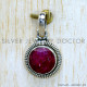 Ruby 925 Sterling Silver Pendant (SJWP-1513) Ruby 925 Sterling Silver Pendant (SJWP-1513)