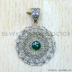 Malachite 925 Sterling Silver Pendant (SJWP-1515) Malachite 925 Sterling Silver Pendant (SJWP-1515)