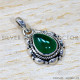 Green Onyx 925 Sterling Silver Pendant (SJWP-1519) Green Onyx 925 Sterling Silver Pendant (SJWP-1519)