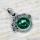 Malachite 925 Sterling Silver Pendant (SJWP-1526) Malachite 925 Sterling Silver Pendant (SJWP-1526)