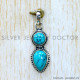 Turquoise 925 Sterling Silver Pendant (SJWP-1536) Turquoise 925 Sterling Silver Pendant (SJWP-1536)