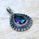 Mystic Topaz 925 Sterling Silver Pendant (SJWP-1541) Mystic Topaz 925 Sterling Silver Pendant (SJWP-1541)