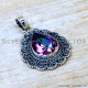 Mystic Topaz 925 Sterling Silver Pendant (SJWP-1542) Mystic Topaz 925 Sterling Silver Pendant (SJWP-1542)