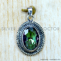 Mystic Topaz 925 Sterling Silver Pendant (SJWP-1545)