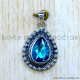 Blue Topaz 925 Sterling Silver Pendant (SJWP-1550) Blue Topaz 925 Sterling Silver Pendant (SJWP-1550)
