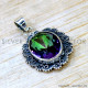 Mystic Topaz 925 Sterling Silver Pendant (SJWP-1551) Mystic Topaz 925 Sterling Silver Pendant (SJWP-1551)
