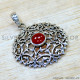 Carnelian 925 Sterling Silver Pendant (SJWP-1552)