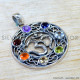 Multistone 925 Sterling Silver Pendant (SJWP-1553)